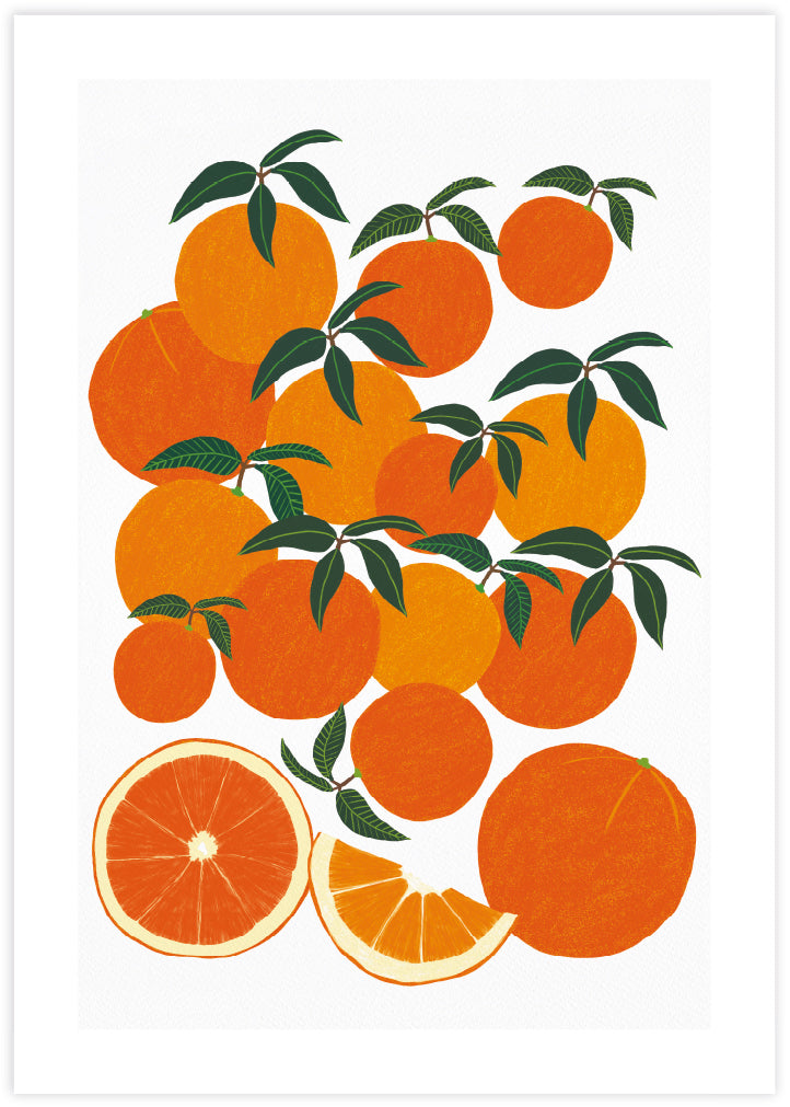 Orange Harvest by Leanne Simpson - Kitchen Art Prints - Food Artwork - The Good Poster Company