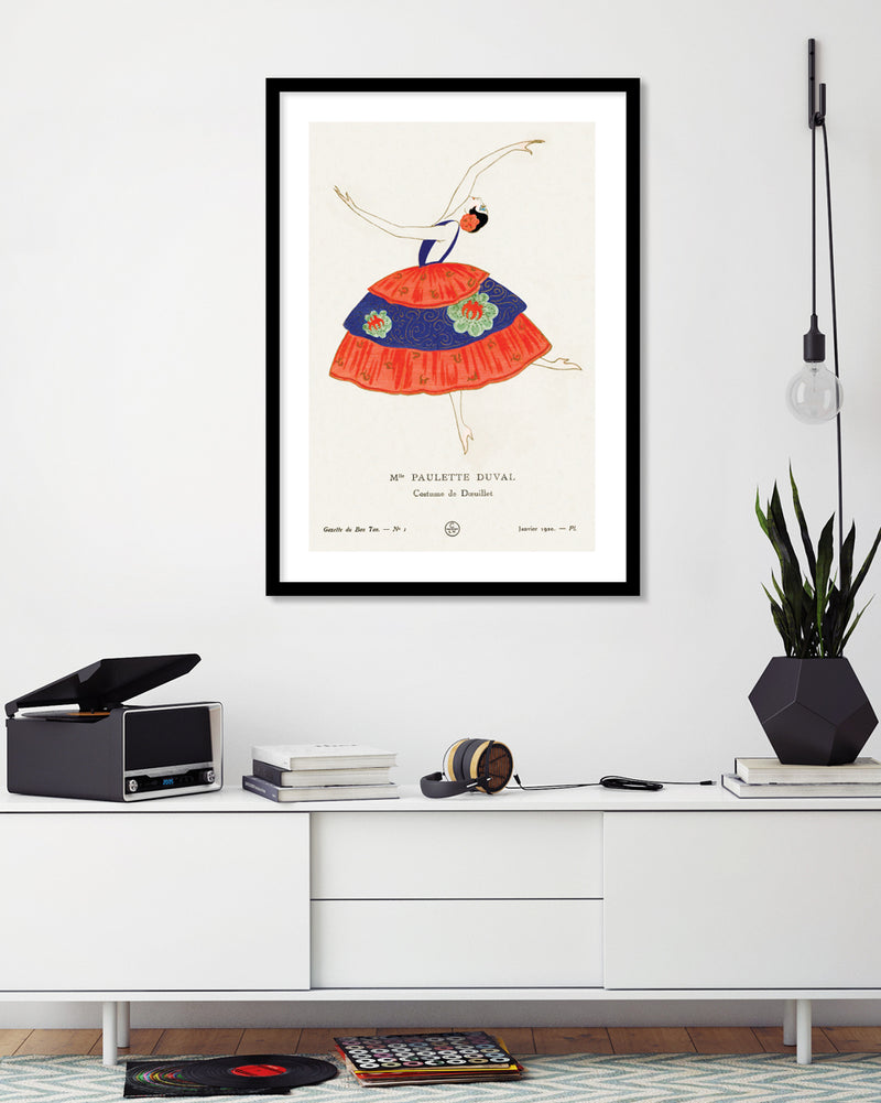 Paulette Duval by Gazette du Bon Ton - Vintage French Art Prints - Vintage Fashion Artwork by The Good Poster Company