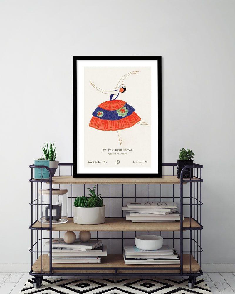 Paulette Duval by Gazette du Bon Ton - Vintage French Art Prints - Vintage Fashion Artwork by The Good Poster Company
