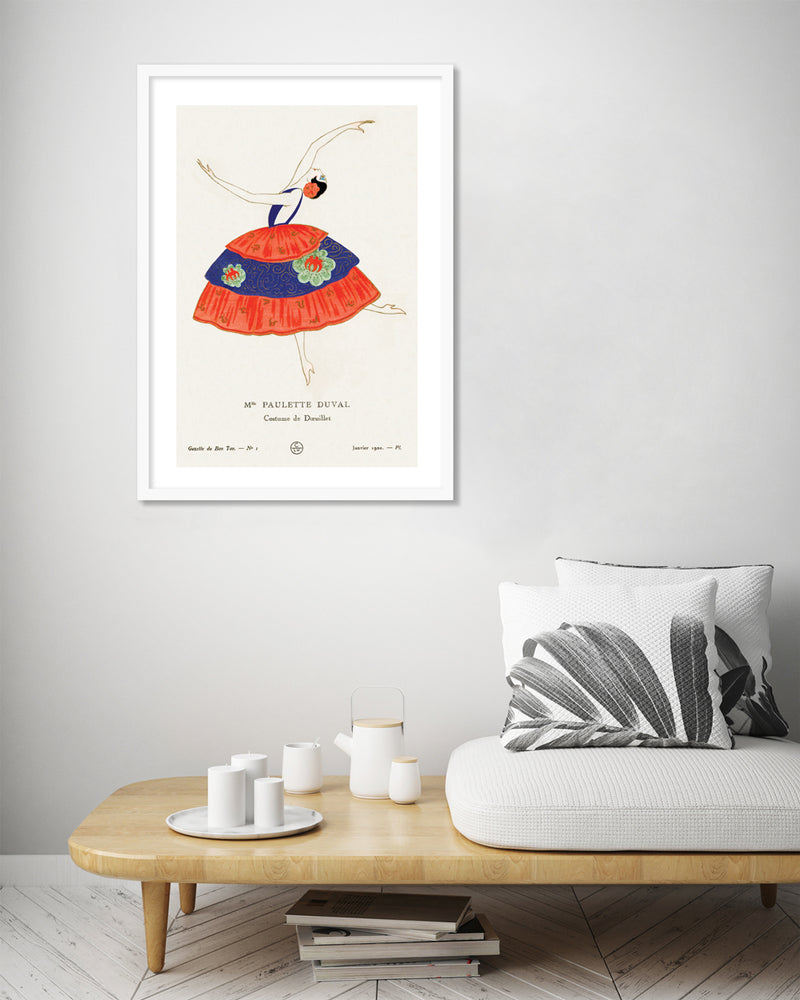 Paulette Duval by Gazette du Bon Ton - Vintage French Art Prints - Vintage Fashion Artwork by The Good Poster Company