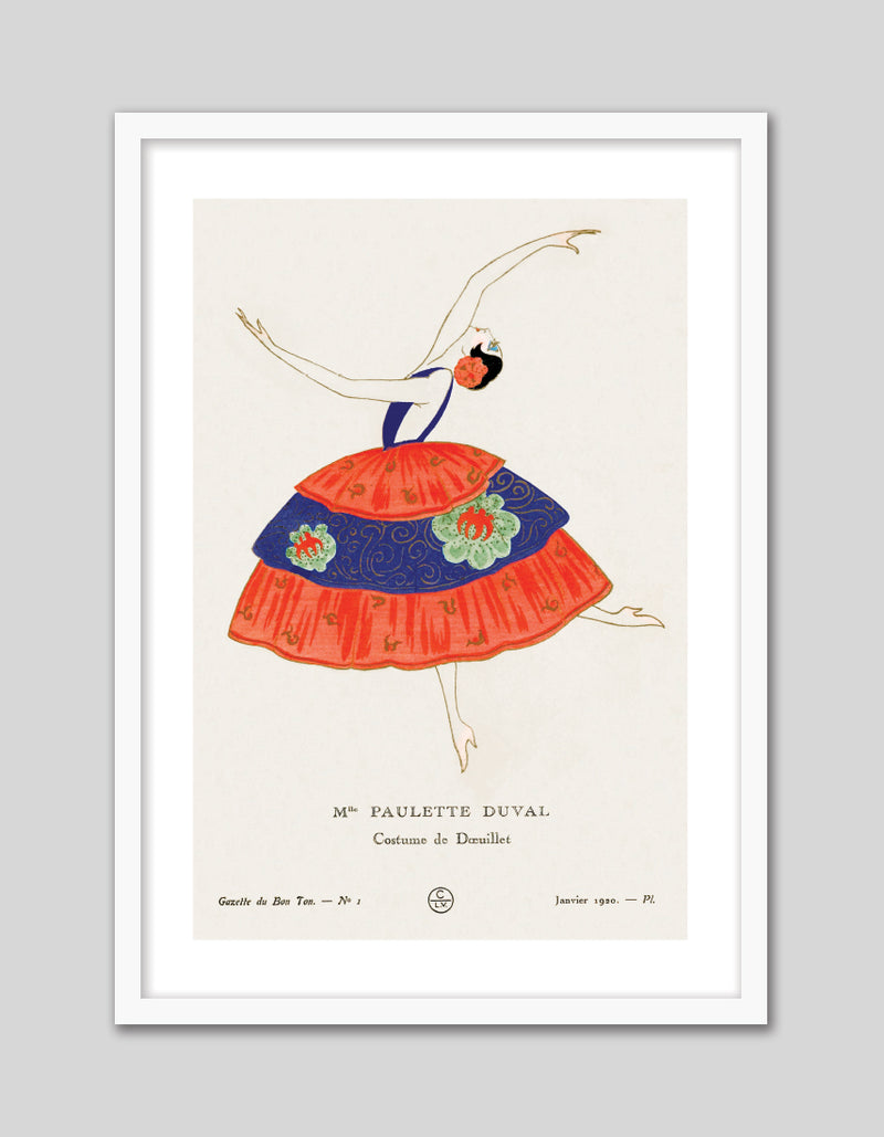 Paulette Duval by Gazette du Bon Ton - Vintage French Art Prints - Vintage Fashion Artwork by The Good Poster Company