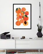 Peach Harvest by Leanne Simpson - Food Art Prints - Kitchen Artwork by The Good Poster Company