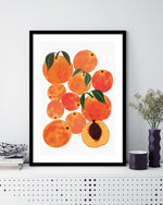 Peach Harvest by Leanne Simpson - Food Art Prints - Kitchen Artwork by The Good Poster Company