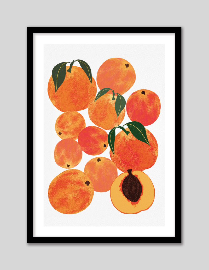Peach Harvest by Leanne Simpson - Food Art Prints - Kitchen Artwork by The Good Poster Company