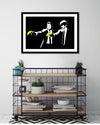 Peel Fiction Art Print by Banksy - Street Art - The Good Poster Company