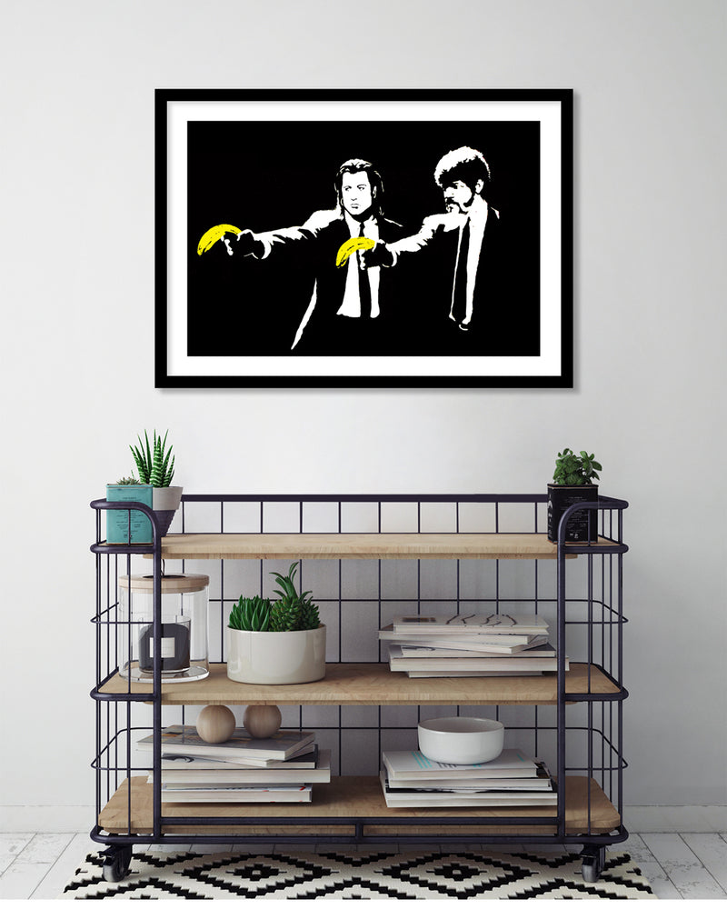 Peel Fiction Art Print by Banksy - Street Art - The Good Poster Company