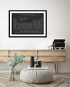 Periodic Table of Elements - Black & White Art Print - The Good Poster Company
