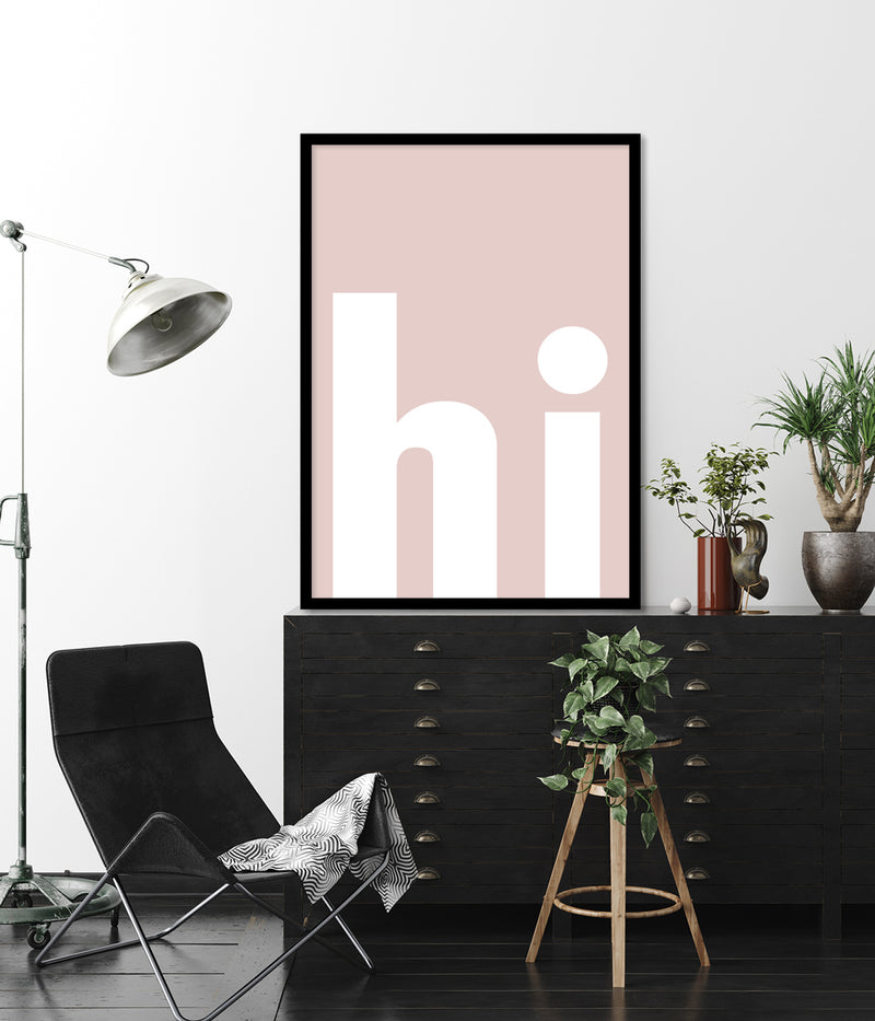 hi Typography Art Prints | Contemporary Art | The Good Poster Company