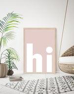 hi Typography Art Prints | Contemporary Art | The Good Poster Company