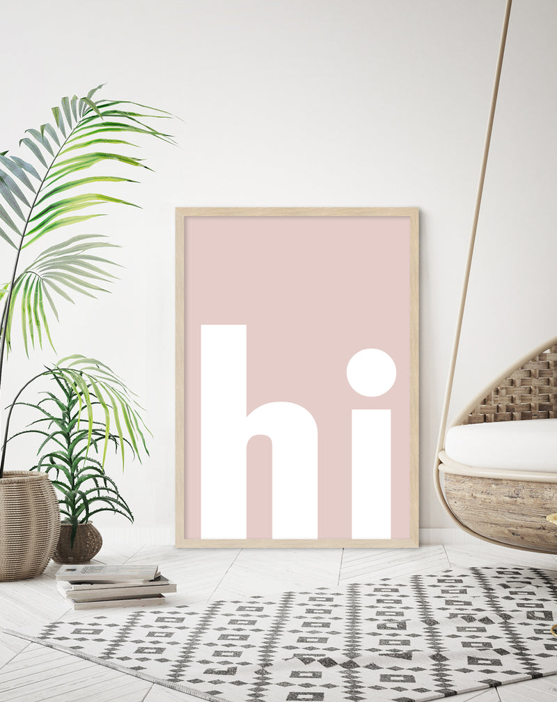 hi Typography Art Prints | Contemporary Art | The Good Poster Company