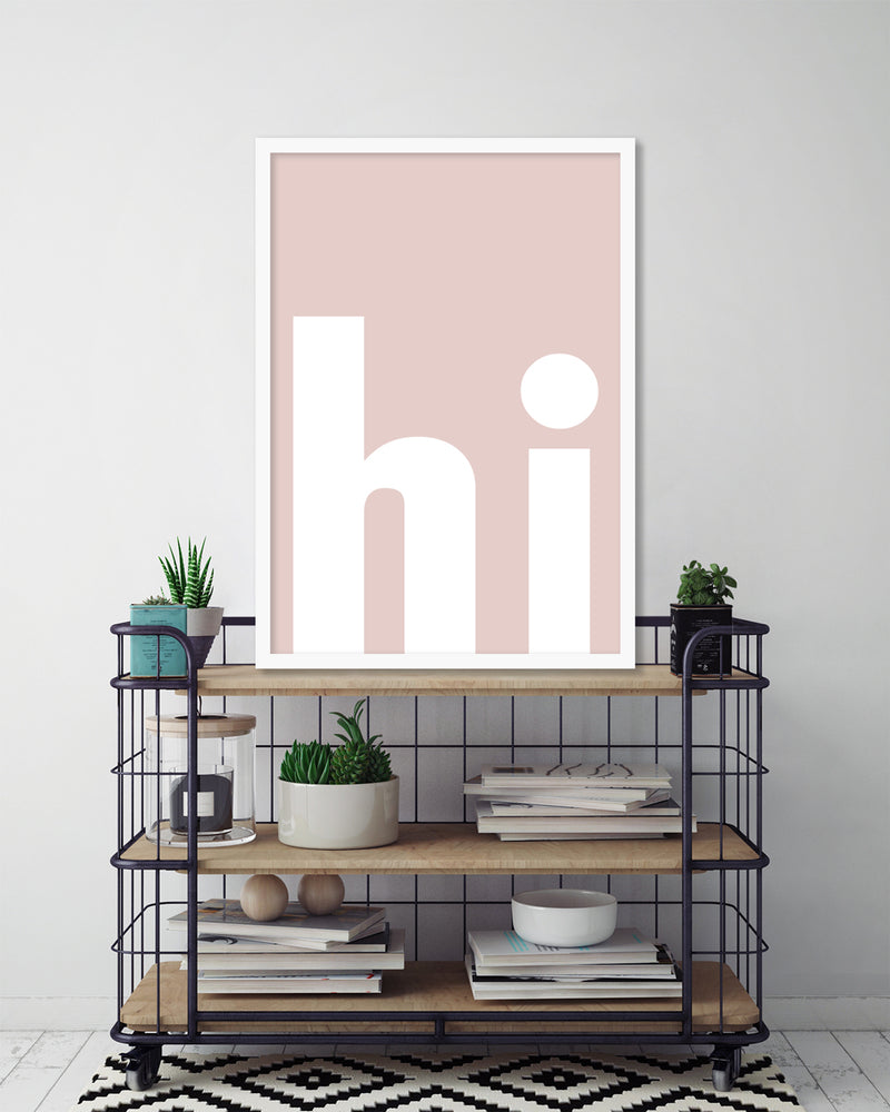 hi Typography Art Prints | Contemporary Art | The Good Poster Company