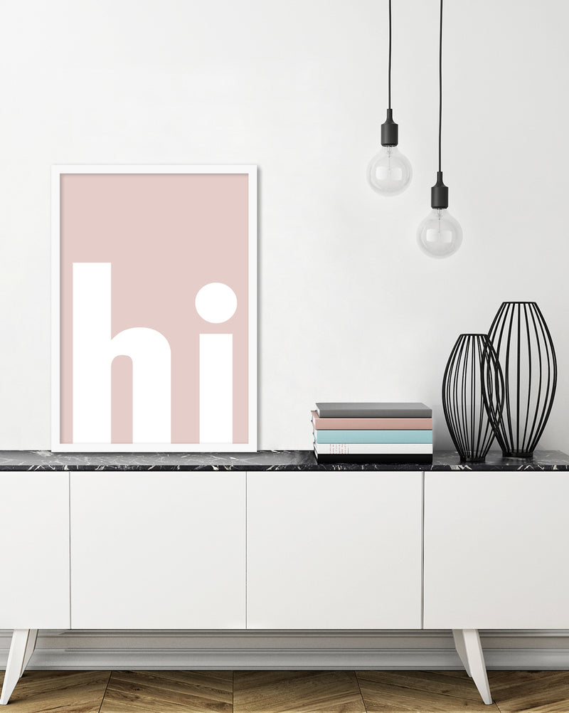 hi Typography Art Prints | Contemporary Art | The Good Poster Company