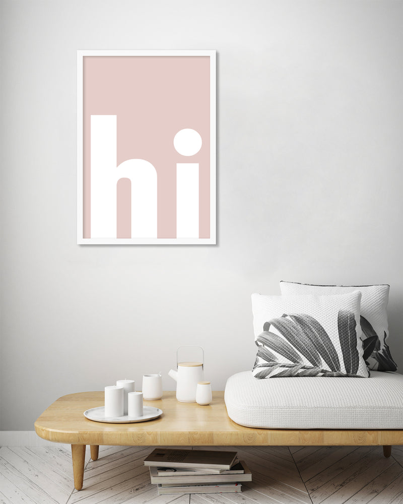 hi Typography Art Prints | Contemporary Art | The Good Poster Company