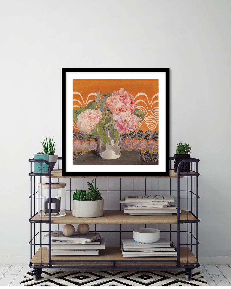 Peonies Art Print by Charles Rennie MackIntosh - Art Deco Artwork - The Good Poster Company
