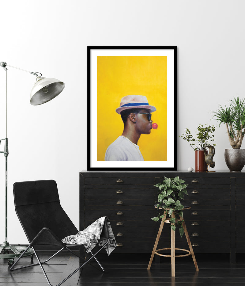 Rocksteady by Alexander Grahovsky - Popular Contemporary Art Prints - Mustard Colour Art - The Good Poster Company