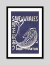 Save the Whales by Vint Lawrence - Vintage Advertising Poster - The Good Poster Company