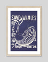 Save the Whales by Vint Lawrence - Vintage Advertising Poster - The Good Poster Company