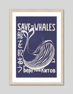 Save the Whales by Vint Lawrence - Vintage Advertising Poster - The Good Poster Company