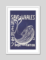 Save the Whales by Vint Lawrence - Vintage Advertising Poster - The Good Poster Company