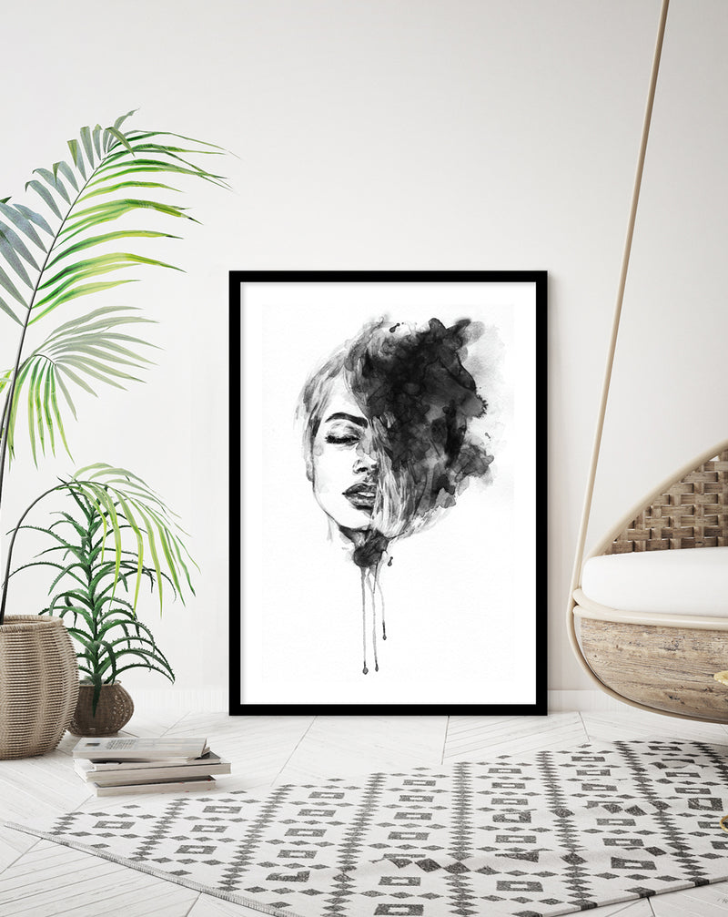 Contemporary Artwork | Watercolour Art Prints | Black and White Art at The Good Poster Company