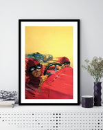 Speed Artwork - Vintage Racing Car Illustration - Children's Bedroom Art - The Good Poster Company