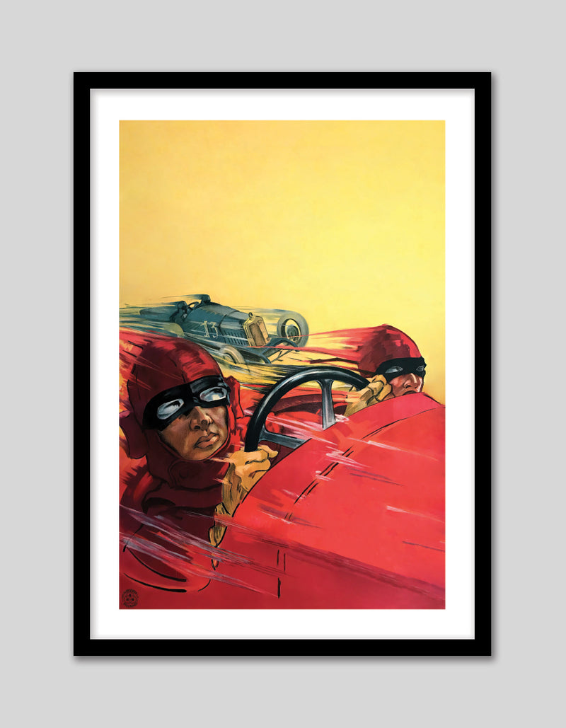 Speed Artwork - Vintage Racing Car Illustration - Children's Bedroom Art - The Good Poster Company