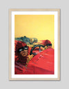 Speed Artwork - Vintage Racing Car Illustration - Children's Bedroom Art - The Good Poster Company