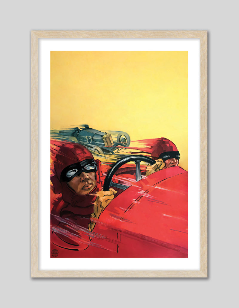 Speed Artwork - Vintage Racing Car Illustration - Children's Bedroom Art - The Good Poster Company