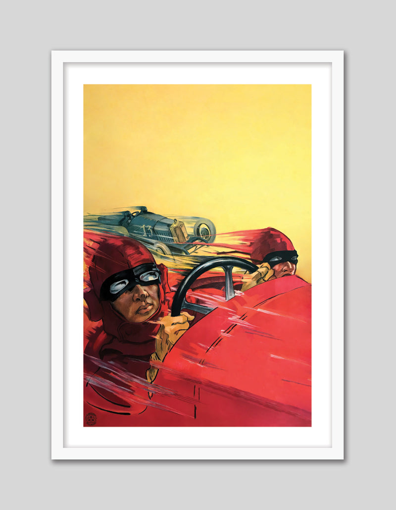 Speed Artwork - Vintage Racing Car Illustration - Children's Bedroom Art - The Good Poster Company