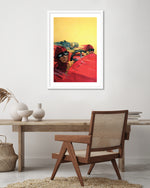 Speed Artwork - Vintage Racing Car Illustration - Children's Bedroom Art - The Good Poster Company