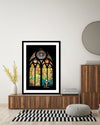 Stained Glass Window Art Print by Banksy - Street Art at The Good Poster Company