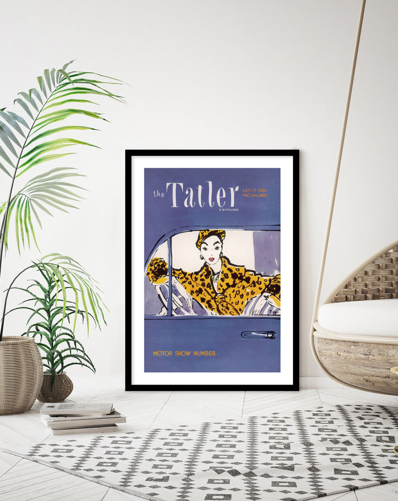 Tatler Motorshow Number 1956 - Vintage Fashion Art Prints - The Good Poster Company
