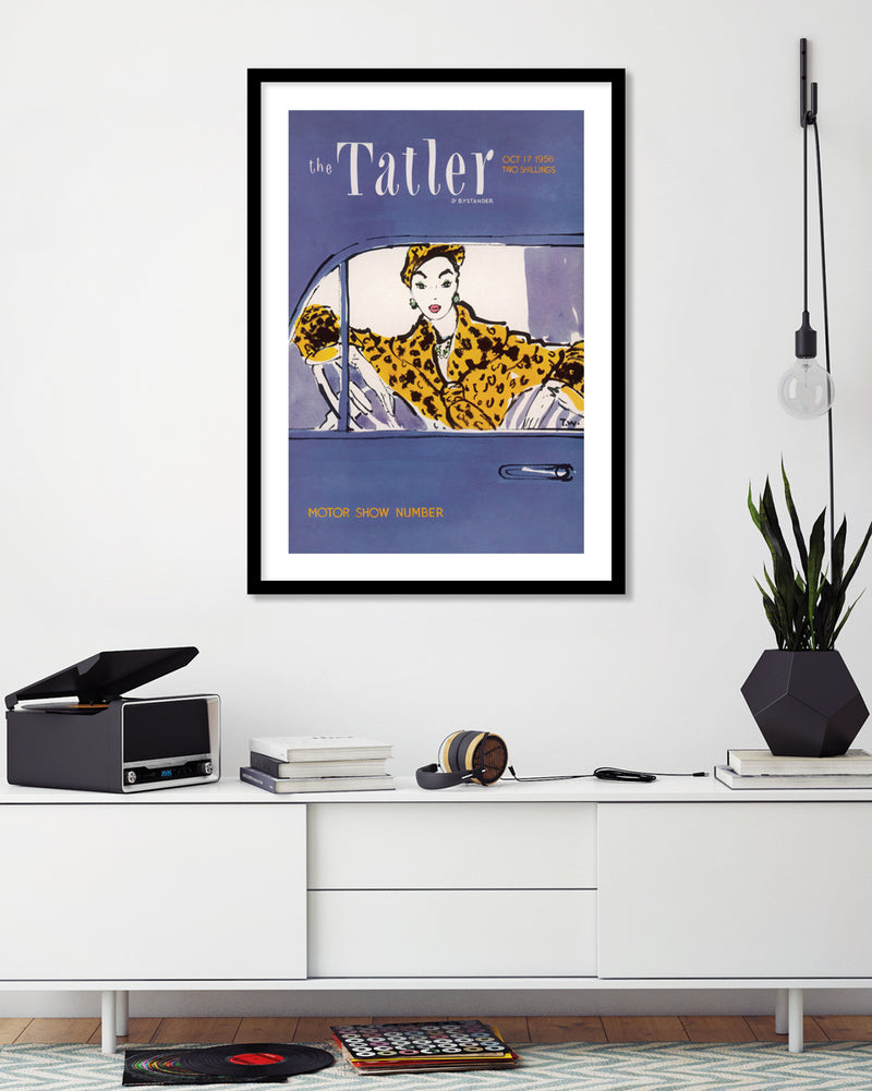 Tatler Motorshow Number 1956 - Vintage Fashion Art Prints - The Good Poster Company