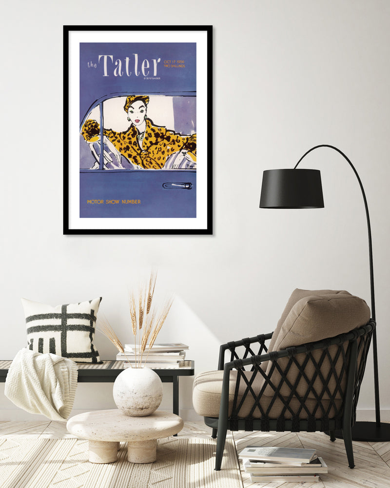 Tatler Motorshow Number 1956 - Vintage Fashion Art Prints - The Good Poster Company