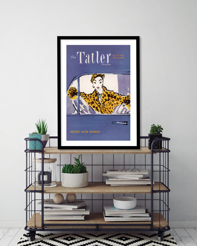 Tatler Motorshow Number 1956 - Vintage Fashion Art Prints - The Good Poster Company