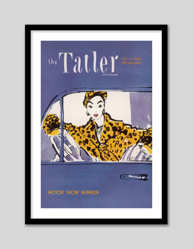 Tatler Motorshow Number 1956 - Vintage Fashion Art Prints - The Good Poster Company