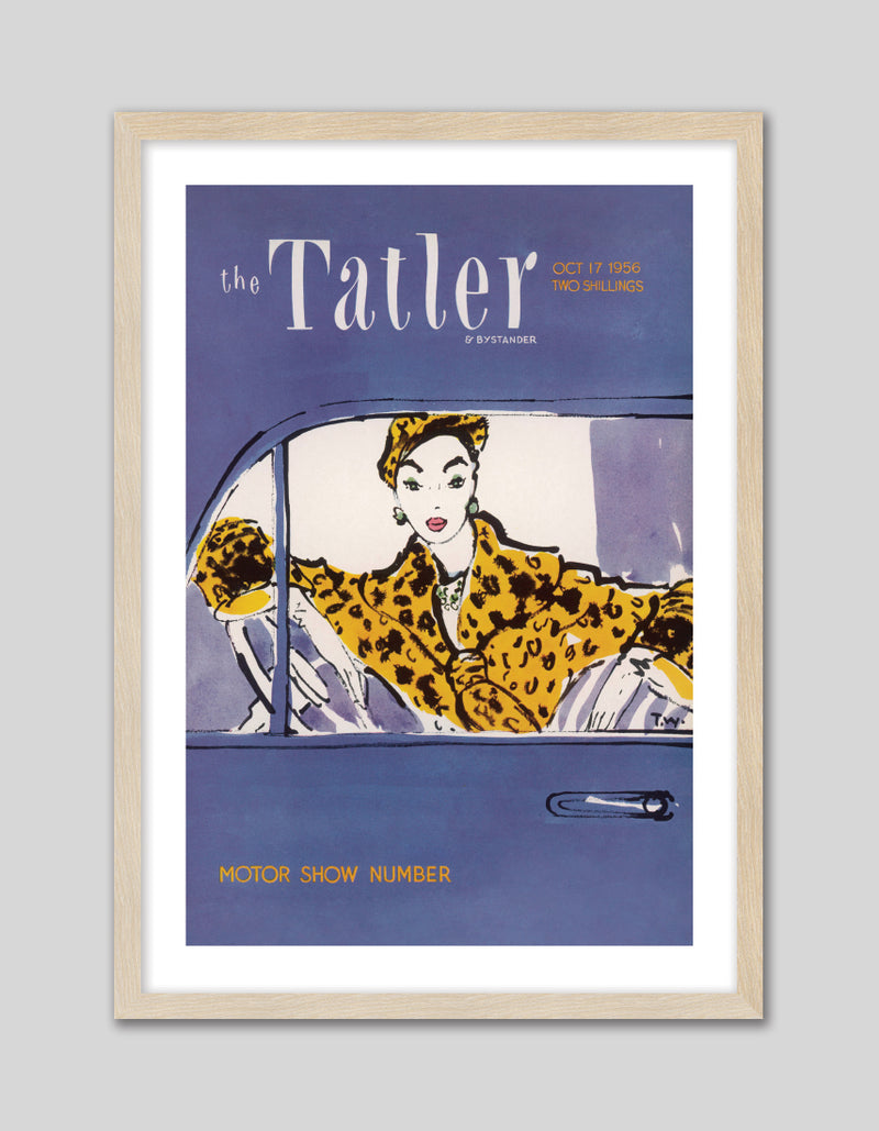 Tatler Motorshow Number 1956 - Vintage Fashion Art Prints - The Good Poster Company