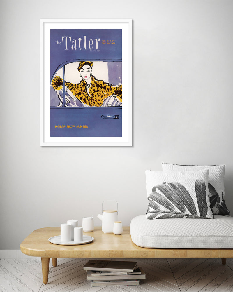 Tatler Motorshow Number 1956 - Vintage Fashion Art Prints - The Good Poster Company