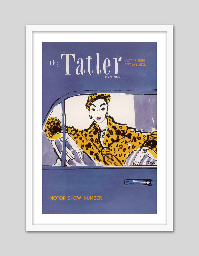 Tatler Motorshow Number 1956 - Vintage Fashion Art Prints - The Good Poster Company