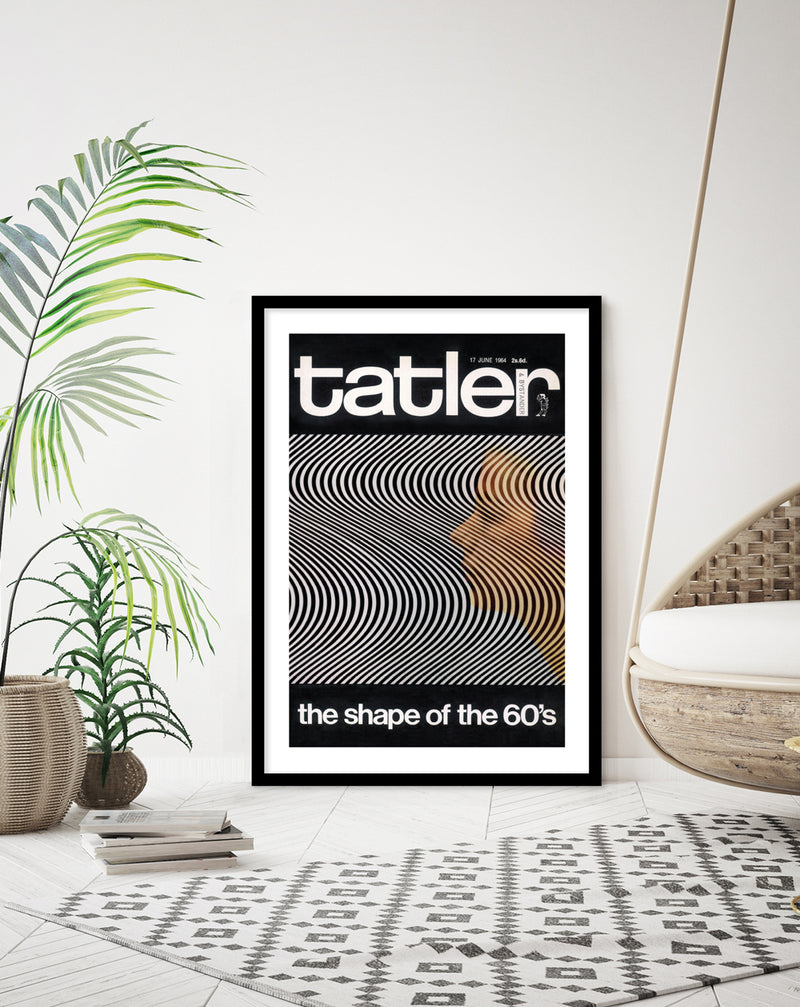 Tatler The Shape of the 60's Magazine Cover Art - Vintage Fashion Art Prints - The Good Poster Company