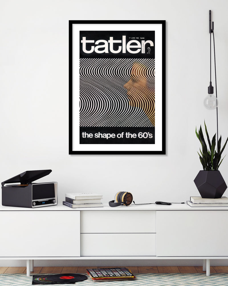 Tatler The Shape of the 60's Magazine Cover Art - Vintage Fashion Art Prints - The Good Poster Company