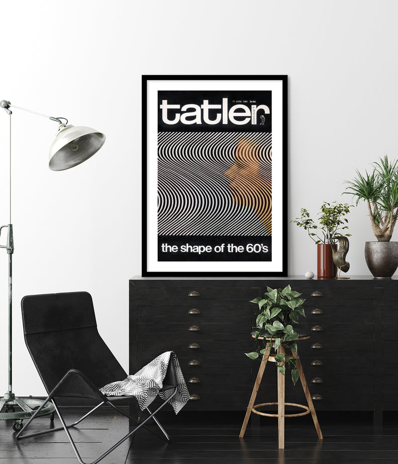 Tatler The Shape of the 60's Magazine Cover Art - Vintage Fashion Art Prints - The Good Poster Company