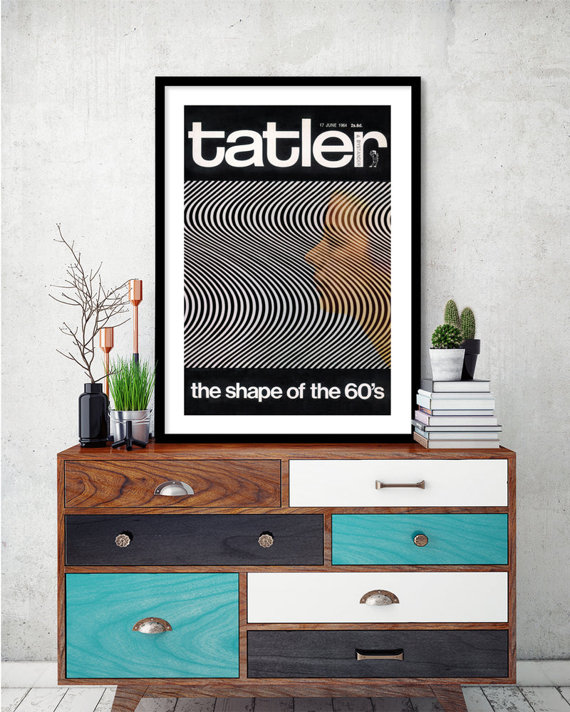 Tatler The Shape of the 60's Magazine Cover Art - Vintage Fashion Art Prints - The Good Poster Company