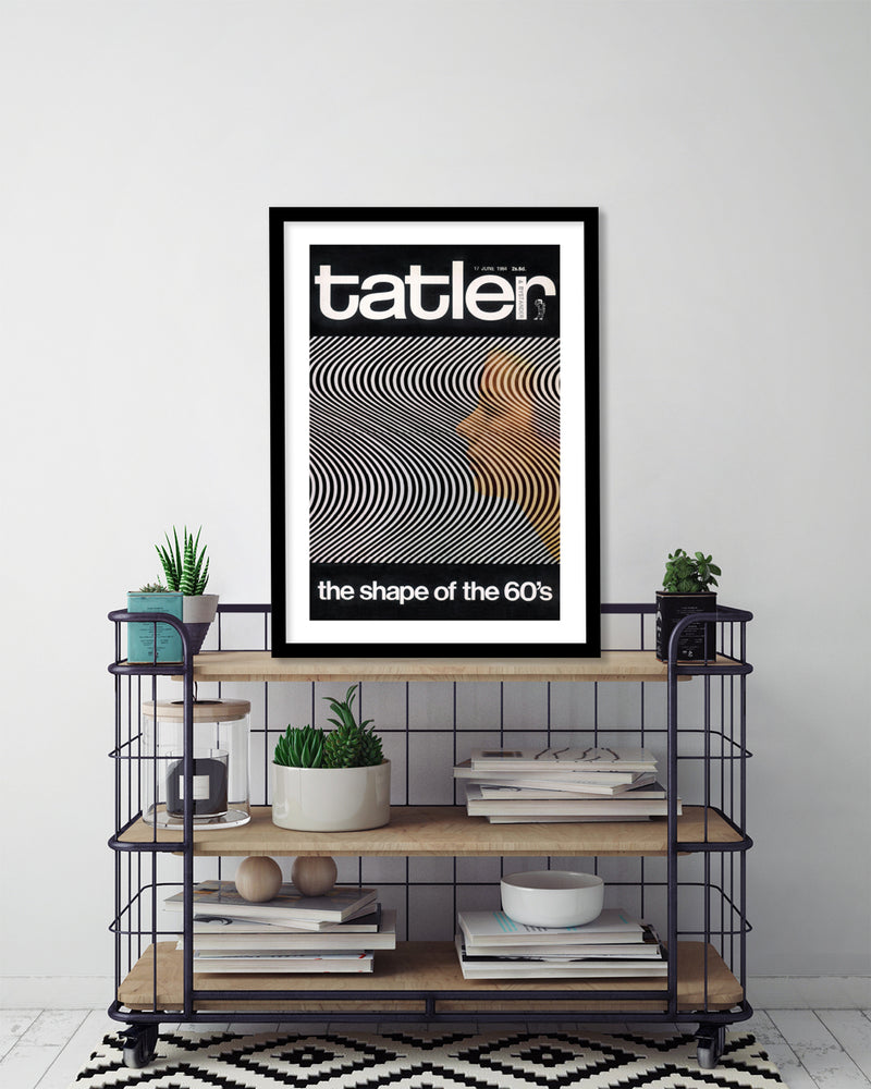 Tatler The Shape of the 60's Magazine Cover Art - Vintage Fashion Art Prints - The Good Poster Company