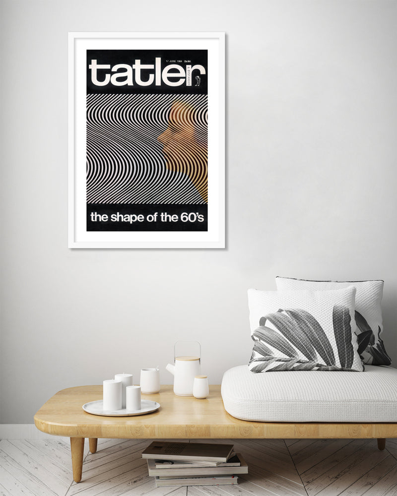 Tatler The Shape of the 60's Magazine Cover Art - Vintage Fashion Art Prints - The Good Poster Company
