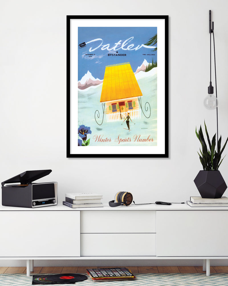 Tatler Sports Number Art Print - Vintage Artwork - Fashion Art Prints by The Good Poster Company