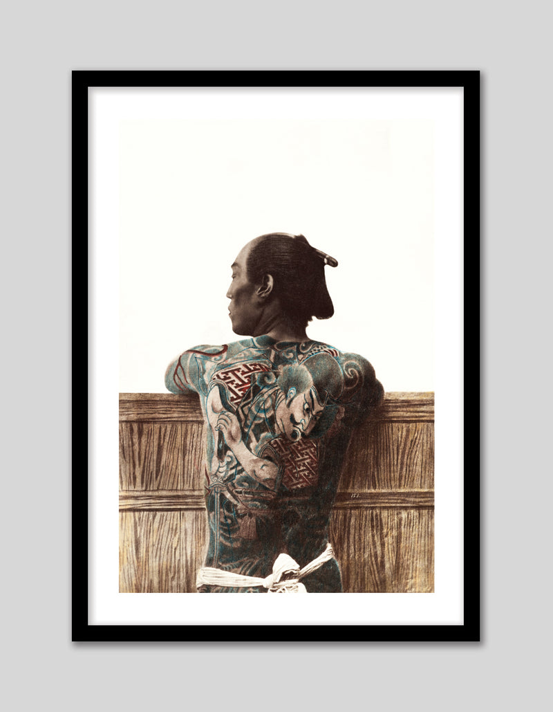 Tattooed Japanese Man Art Print - Vintage Japanese Artwork - The Good Poster Company