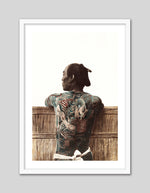 Tattooed Japanese Man Art Print - Vintage Japanese Artwork - The Good Poster Company