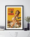 The Attack of the 50ft Woman Vintage Art Print - Popular Art by The Good Poster Company
