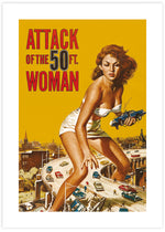 The Attack of the 50ft Woman Vintage Art Print - Popular Art by The Good Poster Company
